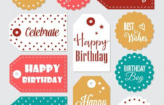 Download Birthday Labels Collection For Free Happy Birthday Printable