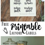 Easy Organization Free Printable Laundry Room Labels