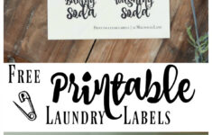 Easy Organization Free Printable Laundry Room Labels