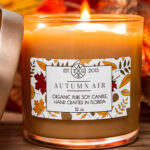 Fall Candle Label Design Candle Jar Labels Candle Labels Candle