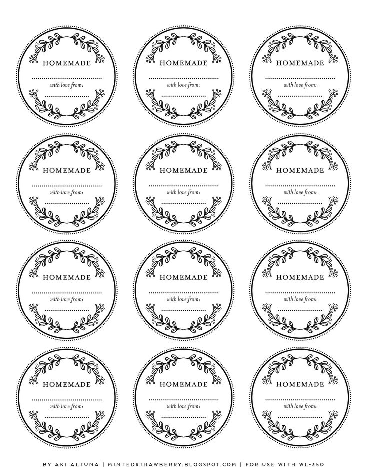 Floral homemade label wl350 Labels Printables Free Mason Jars Labels 