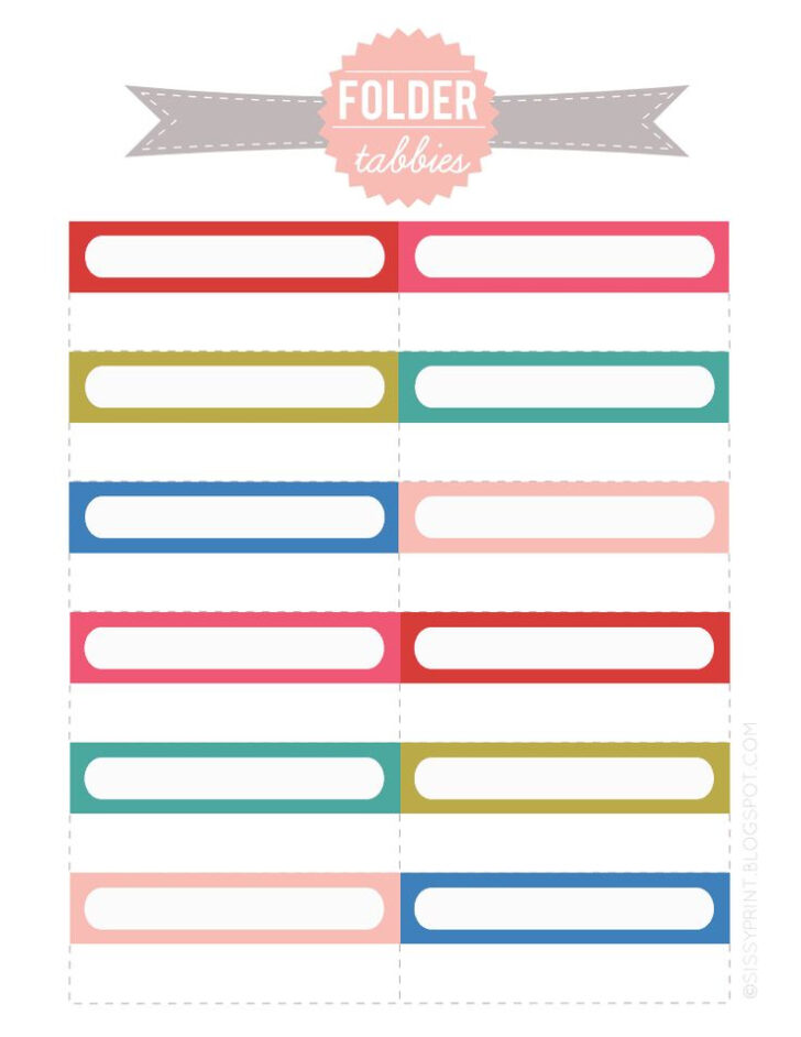 FOLDERTABBIES Pdf Labels Printables Free Printable Labels Folder Labels ...