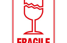 Fragile Image Parcel Labels Hub Packaging