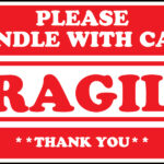 Fragile Please Handle With Care 5 X 3 Shipping Labels SCL536