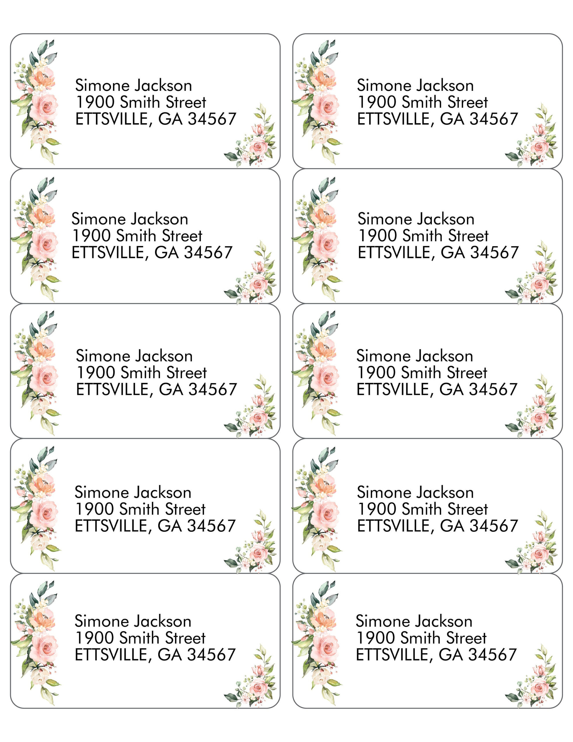 FREE Printable Address Mailing Labels | Printable Labels