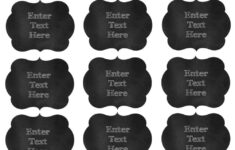 Free Bracket Chalkboard Labels