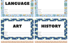 Free Cute Label Stickers For School With Blank Templates Printables