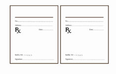 Free Download Blank Prescription Label Template Inver Template Free