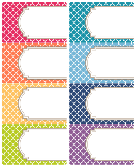 Free Editable Quatrefoil Labels Fab N Free