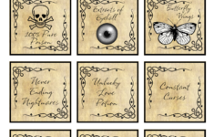 Free Halloween Potion Bottle Labels To Print