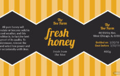 Free Honey Jar Label Template In Illustrator Template