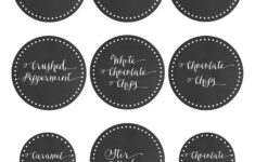 FREE Hot Chocolate Bar Labels Mountain Modern Life