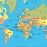 Free Large Printable World Map PDF With Countries World Map With