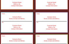 Free Mailing Label Templates Create Customized Labels