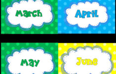 FREE Months Of The Year Labels Perfect To Help You Get Ready For Back