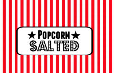 FREE Movie Night Popcorn Bar Printables