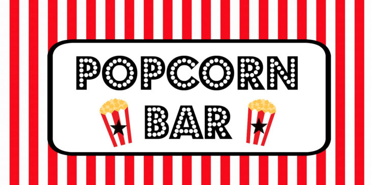 FREE Printable Popcorn Label
