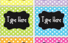 Free Printable And Editable Labels For Classroom Polka Dot Labels