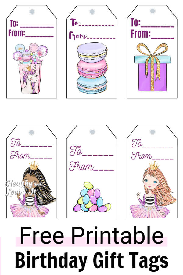 FREE Printable Birthday Labels And Tags