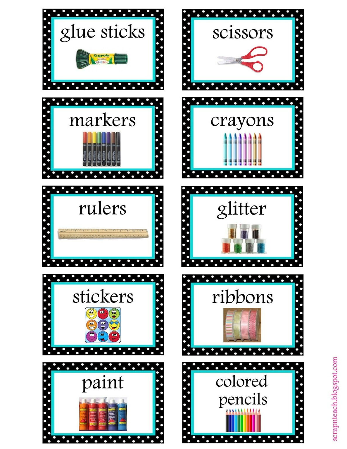Free Printable Classroom Labels With Pictures Free Printable ...