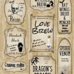 Free Printable Halloween Apothecary Labels 16 Designs Plus Blanks