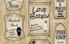 Free Printable Halloween Apothecary Labels 16 Designs Plus Blanks