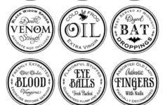 Free Printable Harry Potter Potion Bottle Labels 2 TALL LABELS ONLY