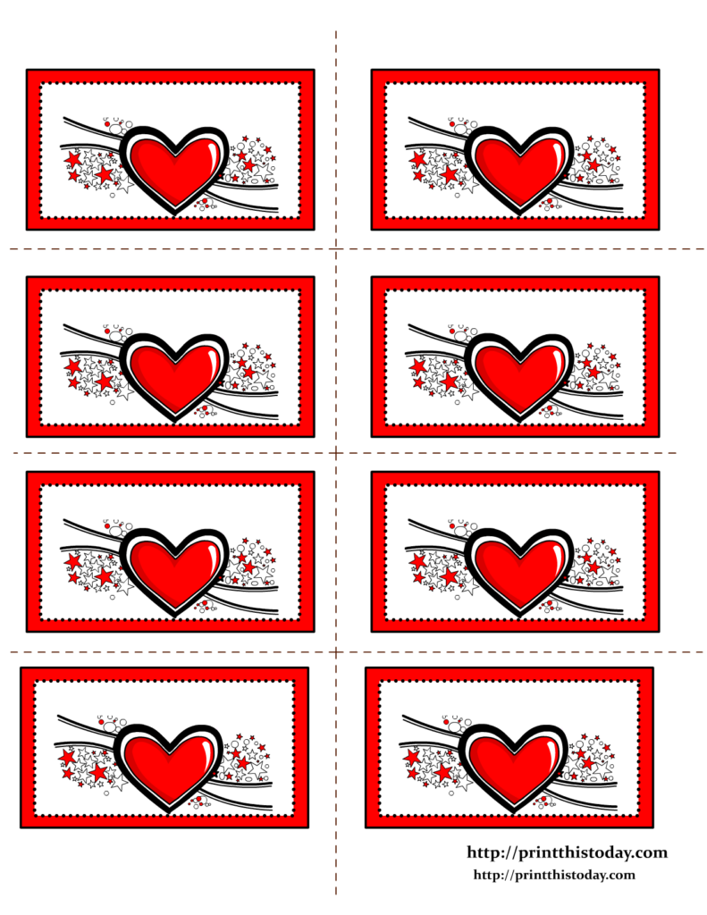 Free printable hearts labels printable labels