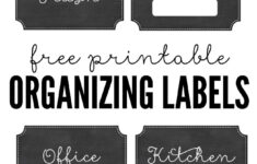Free Printable Organizing Labels