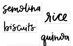Free Printable Pantry Labels Hand Lettered By Zuer Designs Print On