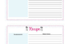 Free Printable Recipe Cards Organize Your Kitchen Recipe Cards