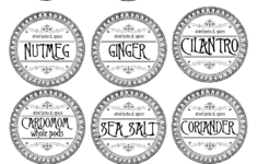 Free Printable Vintage Spice Jar Labels Food Storage Spice Jar