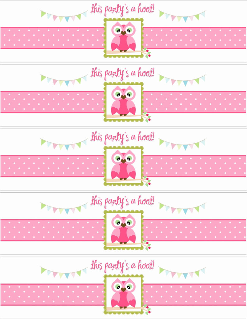 Free Printable Water Bottle Label Template Free Printable | Printable