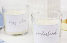 Free Printable Winter Candle Labels Holiday Gift Idea Hostess Gift