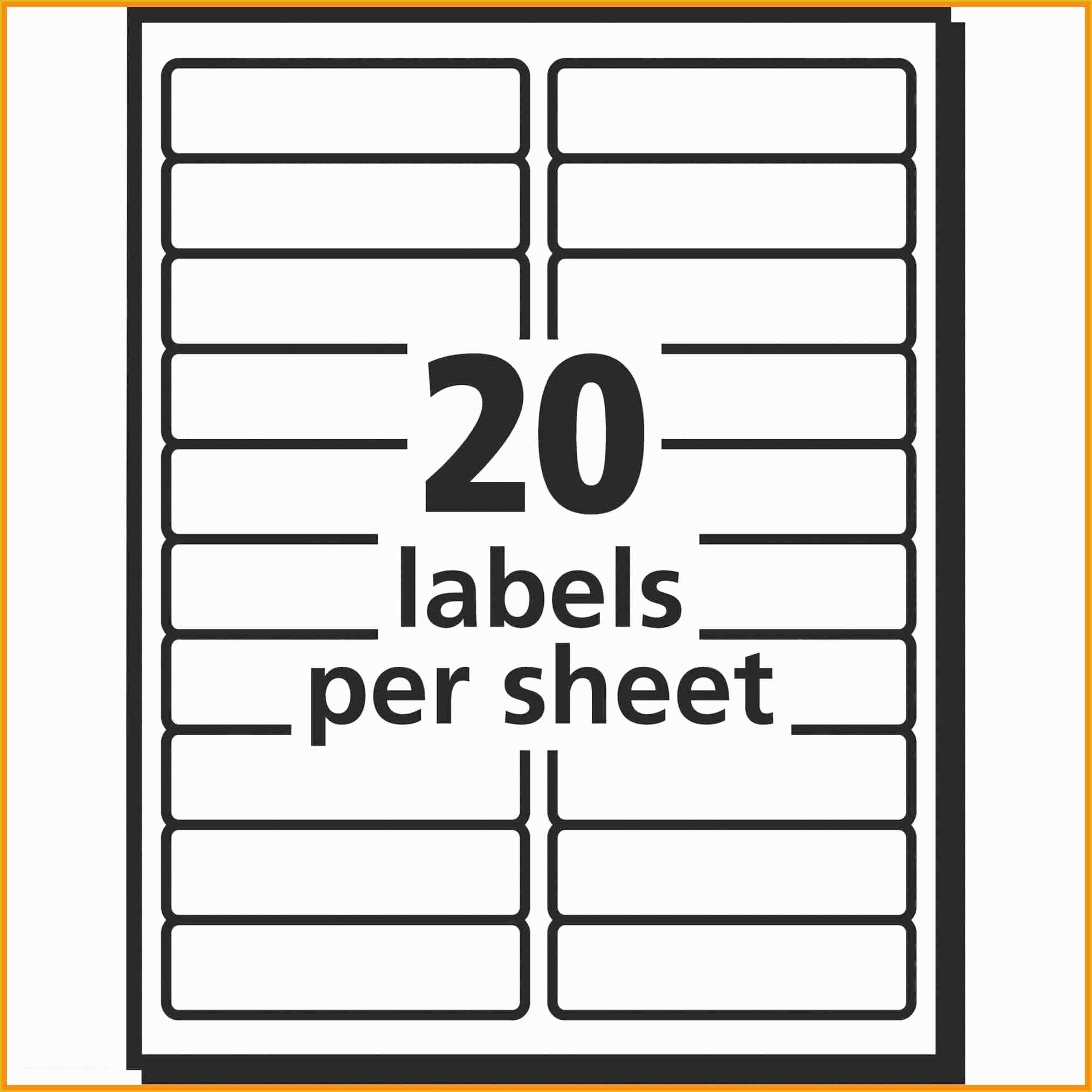Free Template For Avery 5366 File Folder Labels Of What You Know About 