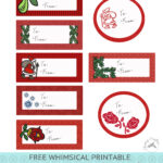 Free Whimsical Christmas Labels Clumsy Crafter