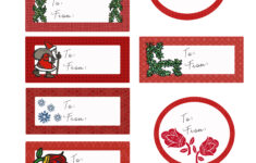 Free Whimsical Christmas Labels Clumsy Crafter