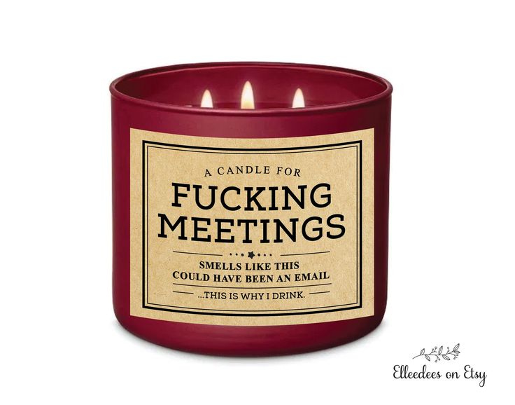 Funny Co Worker Candle Label Employee Gift Workplace Candle Label 