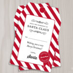 Gift Tags From Santa Claus North Pole Gift Tag Santa S