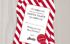 Gift Tags From Santa Claus North Pole Gift Tag Santa s