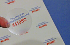 Glossy Clear Labels 100 Sheets 2 Inch Round Printable Stickers 4198C