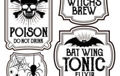 Halloween Bottle Labels Free Printables Potions Labels