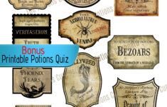 Harry Potter Potion Bottle Labels Printable Vintage Potion Bottle