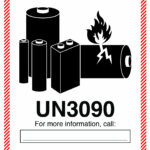 Hazmat Lithium Battery Warning Labels