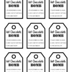 Hot Chocolate Bomb Tag Hot Cocoa Bomb Instructions Card Round Label For
