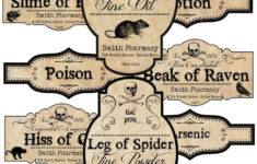 How To Make Apothecary Jars And FREE Printable Labels Halloween