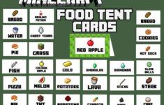 Image Result For Minecraft Printable Food Labels Minecraft Food Diy