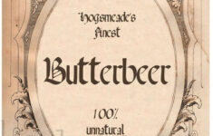 INSTANT DOWNLOAD Butterbeer Label Hang Tags DIGITAL Images