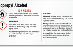 Isopropyl Alcohol Chemical GHS Label 2in X 3 75in SKU GHS 029 C