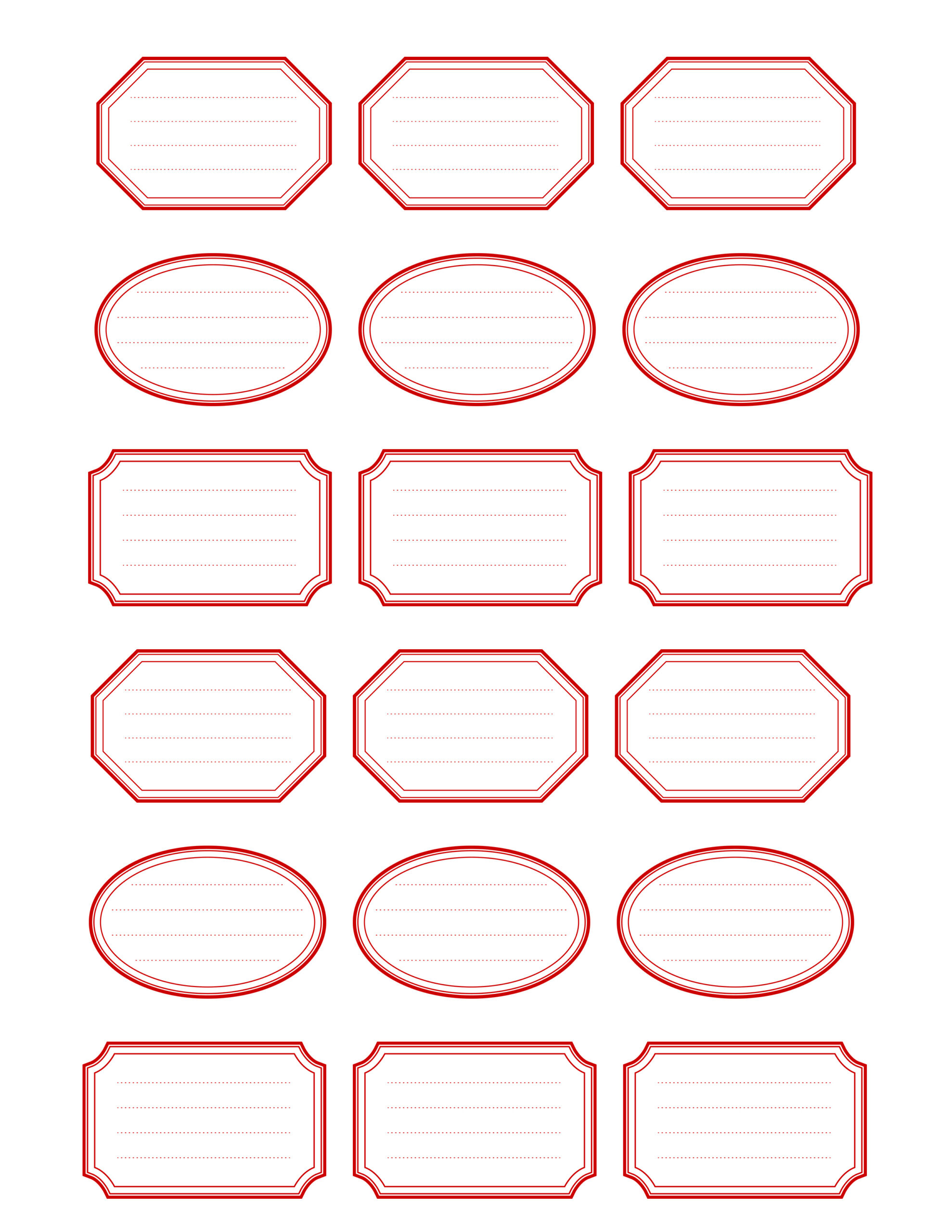Label Templates Free Printable Stationery Labels Gift Label Template 